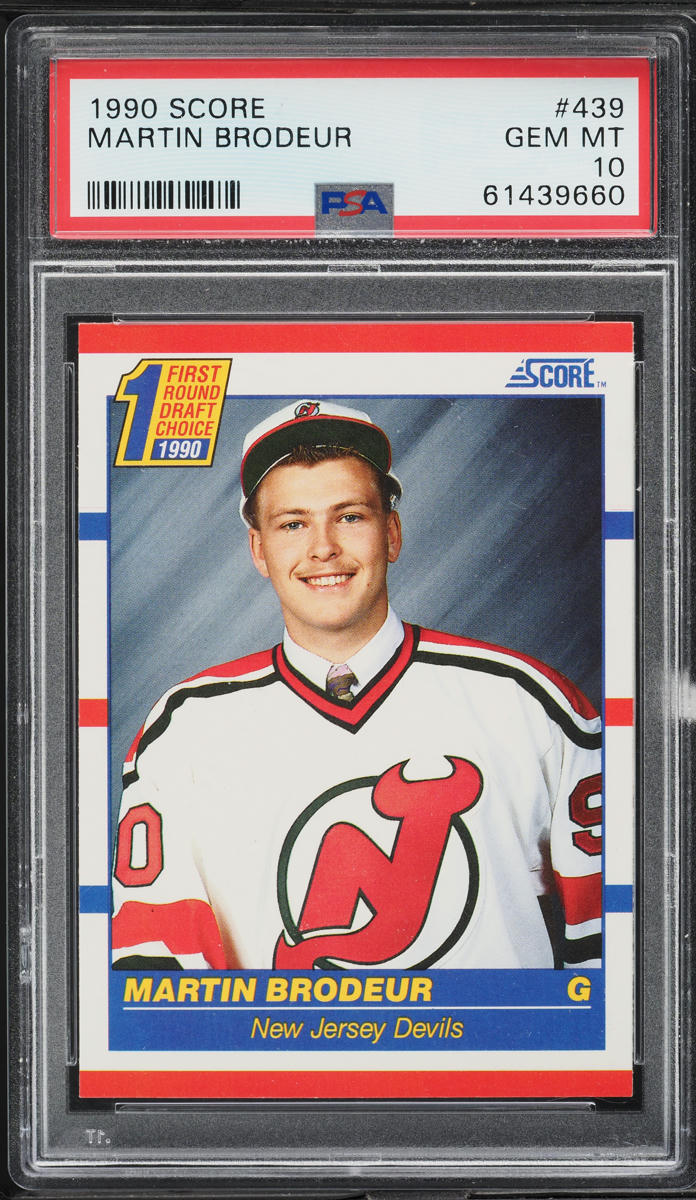 1990 Score Hockey Martin Brodeur ROOKIE #439 PSA 10 GEM MINT