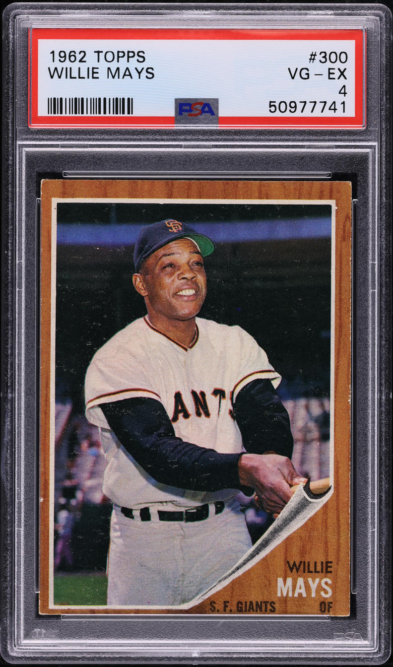 1962 Topps Willie Mays #300 PSA 4 VGEX