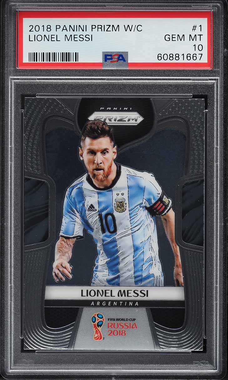 2018 Panini Prizm World Cup Lionel Messi #1 PSA 10 GEM MINT