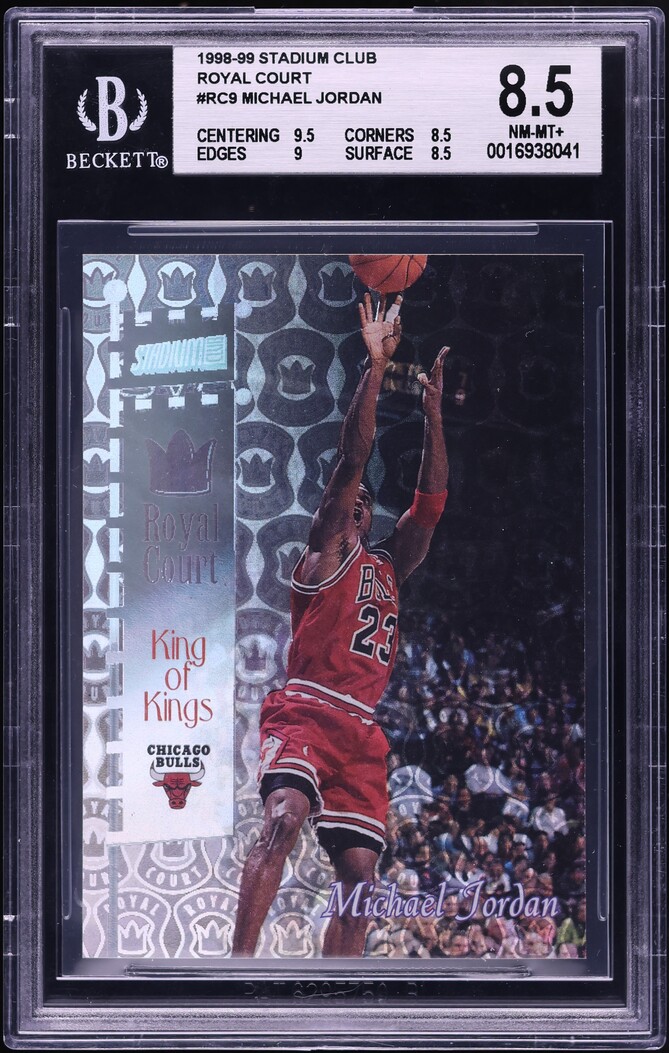 1998 Stadium Club Royal Court Michael Jordan #RC9 BGS 8.5 NM-MT+