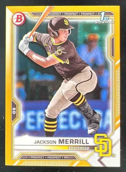 2021 Bowman Draft Gold #BD-119 Jackson Merrill RC /50