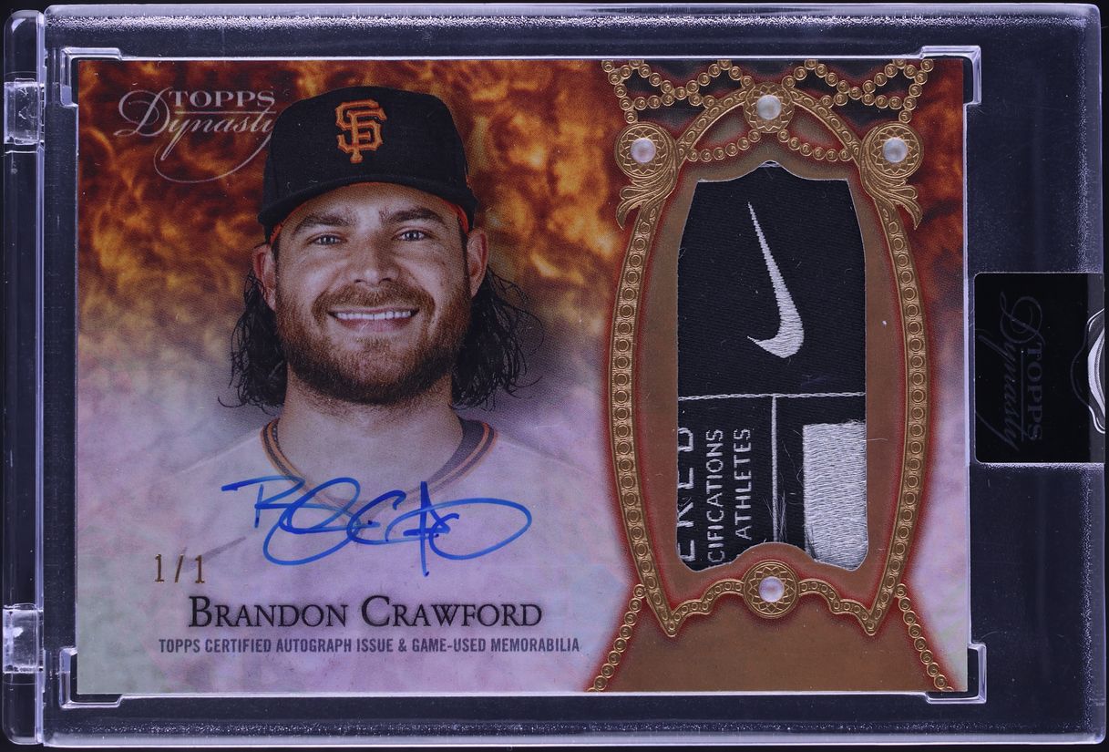 2022 Topps Dynasty Gold Brandon Crawford TAG PATCH AUTO 1/1 #DAP-BC5