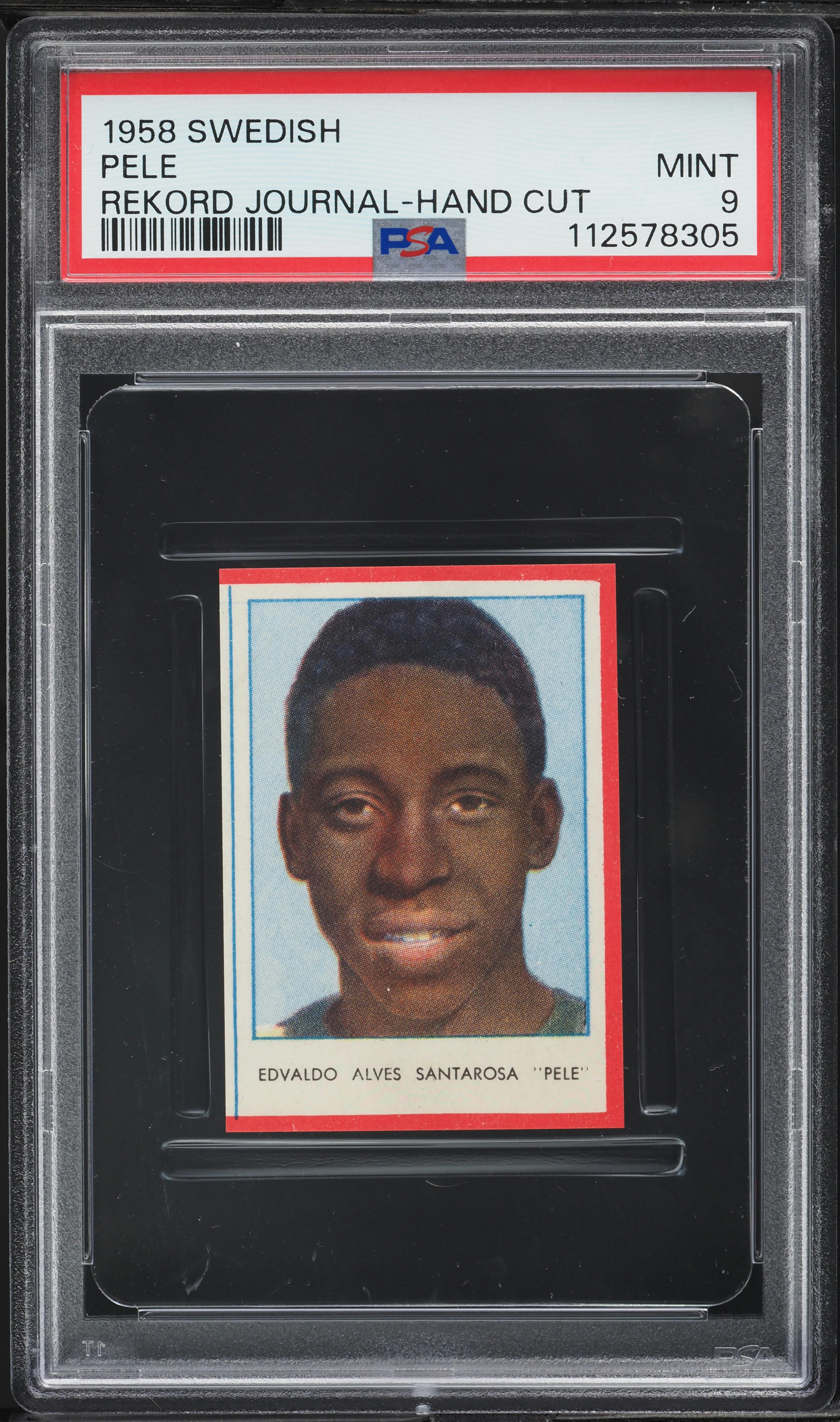 1958 Swedish Rekord Journal Pele ROOKIE PSA 9 MINT