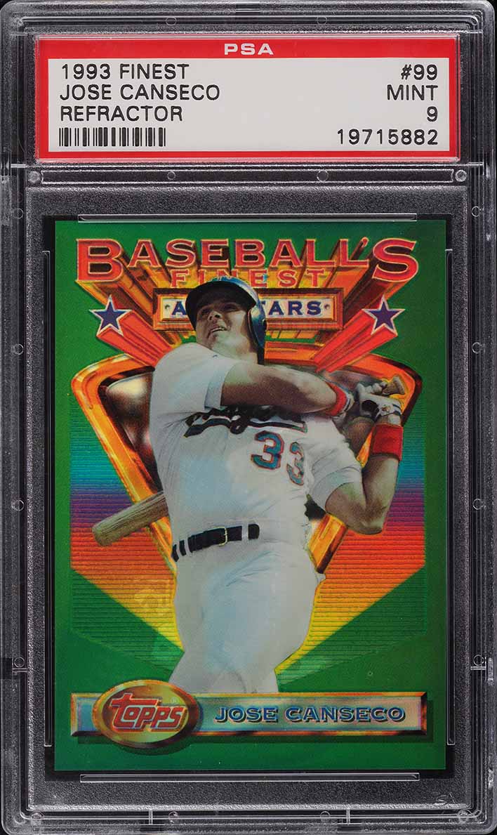 1993 Finest Refractor Jose Canseco ALL-STAR #99 PSA 9 MINT
