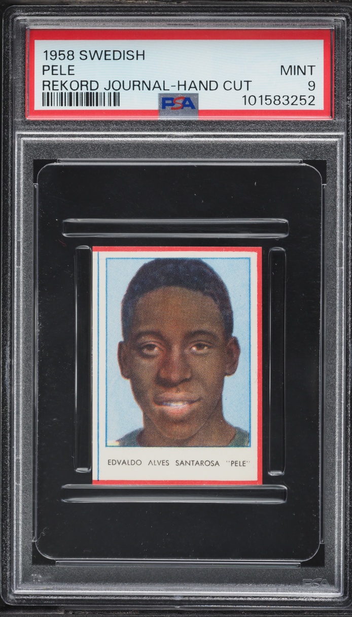1958 Swedish Rekord Journal Pele ROOKIE PSA 9 MINT