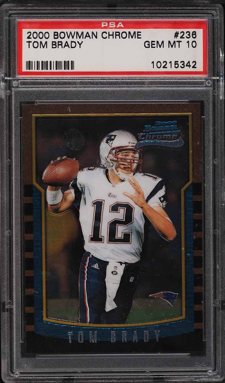2000 Bowman Chrome Tom Brady ROOKIE #236 PSA 10 GEM MINT