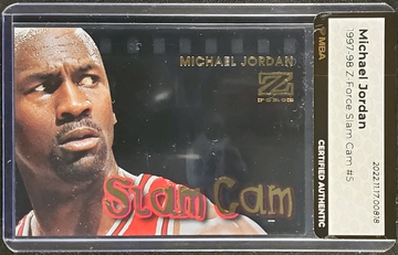 1997 Skybox Z-Force Slam Cam Michael Jordan #5 MBA AUTH