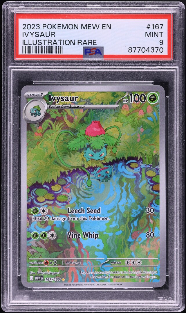 2023 Pokemon Scarlet & Violet 151 IR Ivysaur #167 PSA 9 MINT