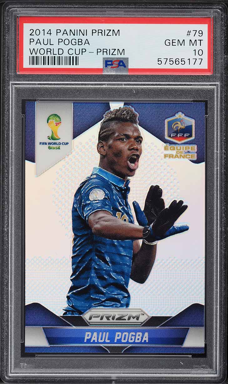 2014 Panini Prizm World Cup Silver Prizms Paul Pogba #79 PSA 10 GEM MINT