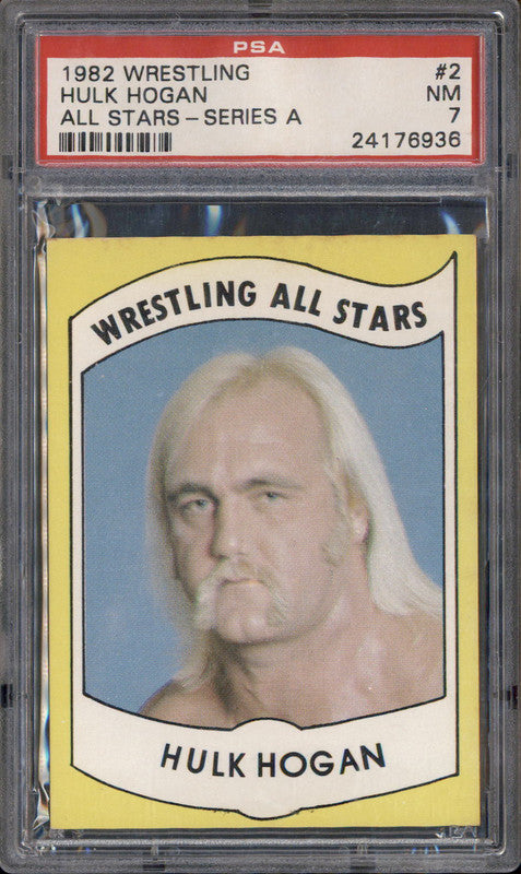 1982 Wrestling All Stars Series A #2 Hulk Hogan PSA 7