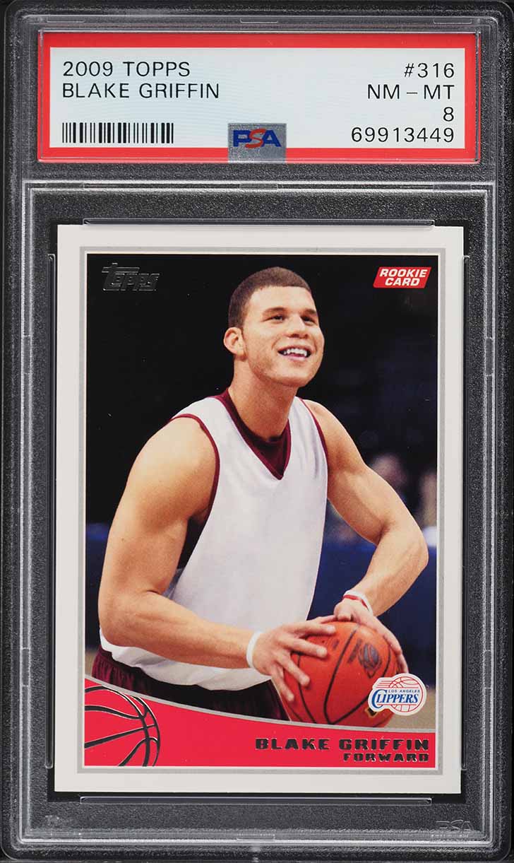 2009 Topps Basketball Blake Griffin ROOKIE #316 PSA 8 NM-MT