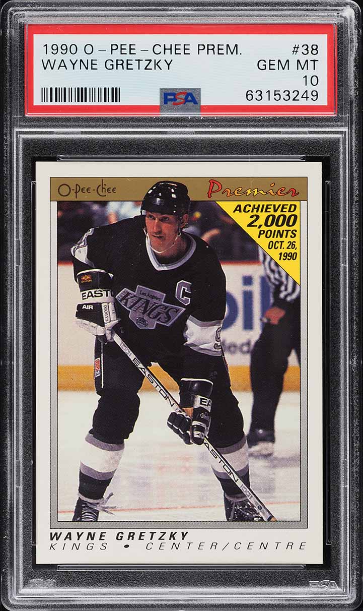 1990 O-Pee-Chee Premier Wayne Gretzky #38 PSA 10 GEM MINT