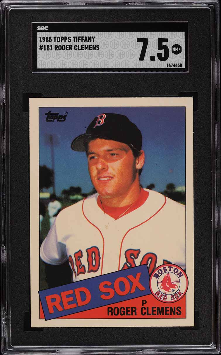 1985 Topps Tiffany Roger Clemens ROOKIE #181 SGC 7.5 NRMT+