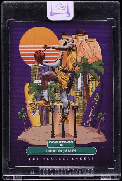 2021 Panini One And One Downtown LeBron James #1