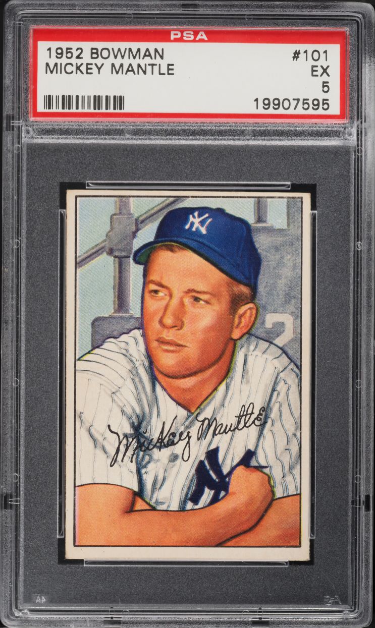 1952 Bowman Mickey Mantle #101 PSA 5 EX