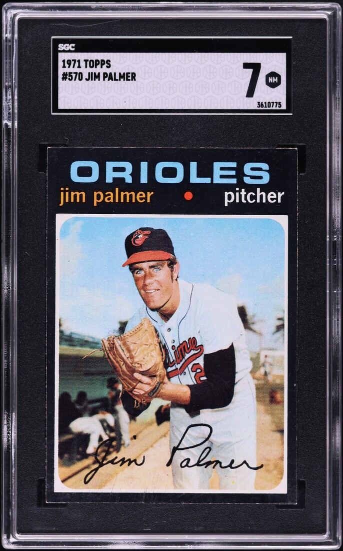 1971 Topps Jim Palmer #570 SGC 7 NRMT