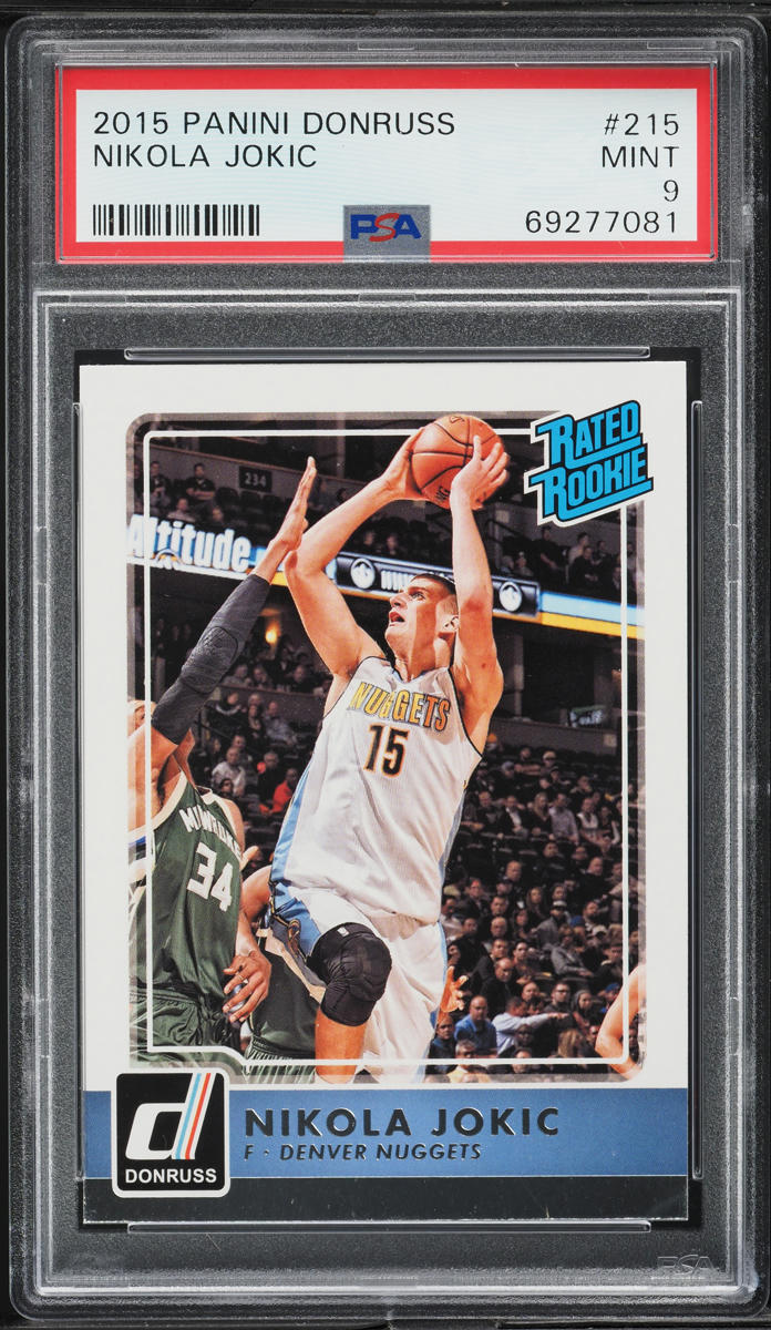 2015 Donruss Basketball Nikola Jokic ROOKIE #215 PSA 9 MINT
