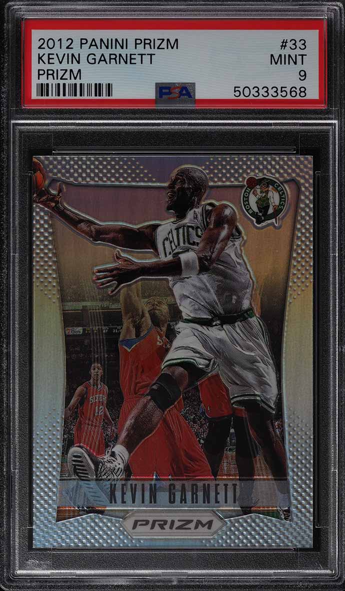 2012 Panini Prizm Silver Kevin Garnett #33 PSA 9 MINT