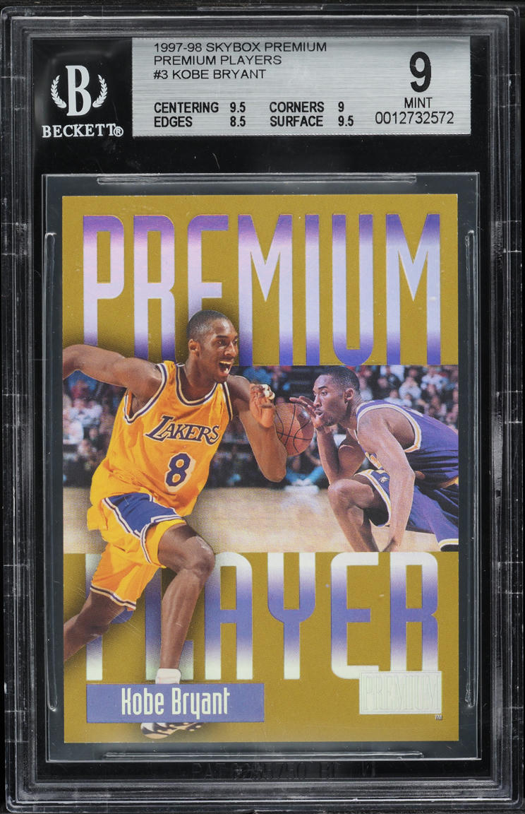 1997 Skybox Premium Players Kobe Bryant #3 BGS 9 MINT