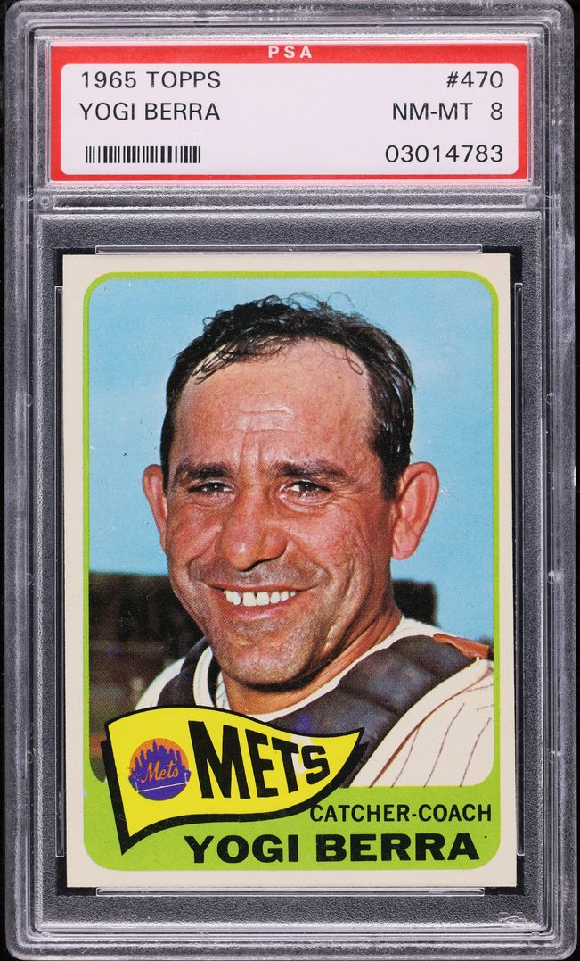 1965 Topps Yogi Berra #470 PSA 8 NM-MT