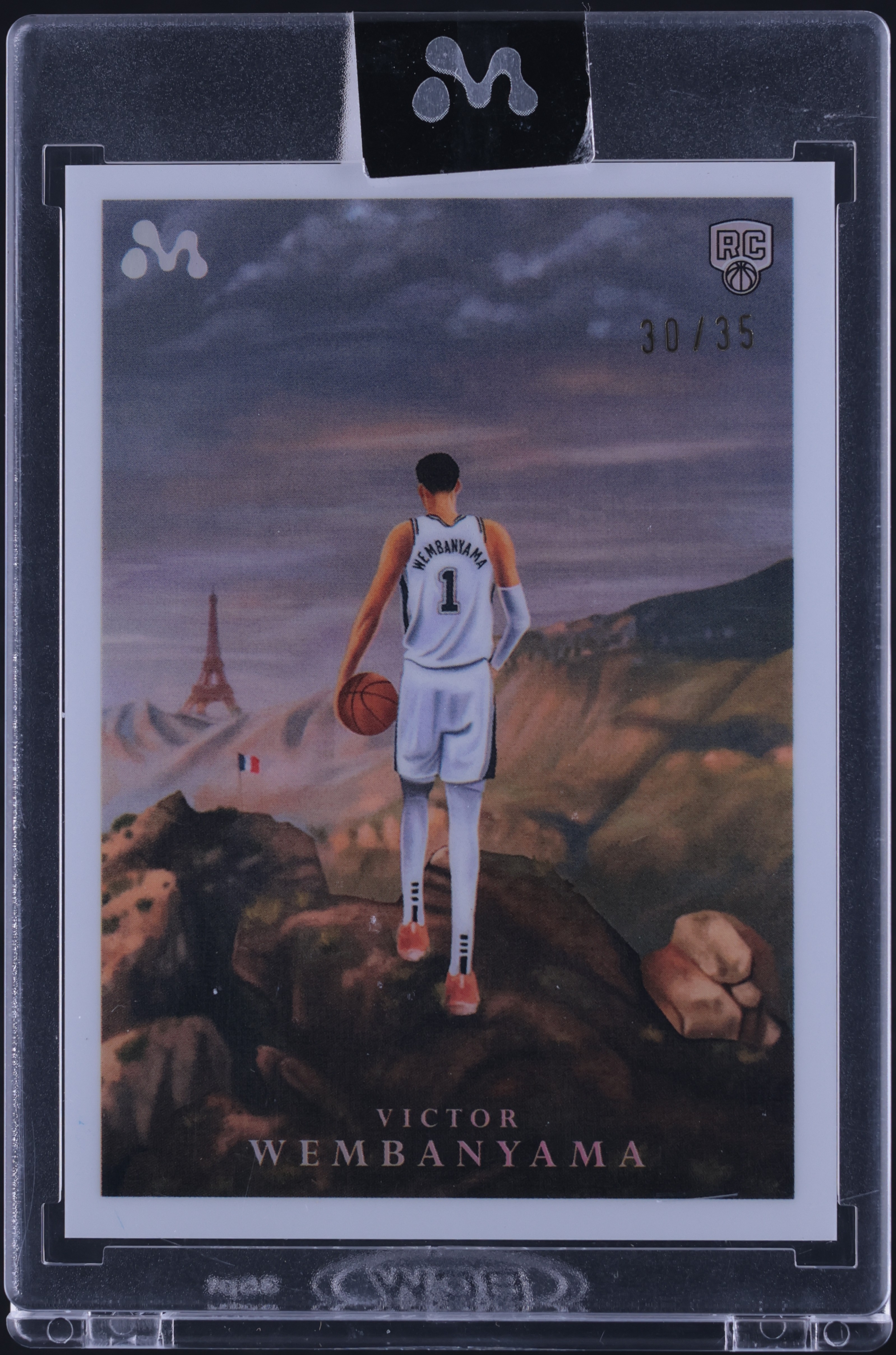 2023 Topps Mercury Embark White Refractor Victor Wembanyama ROOKIE /35 #VW-7