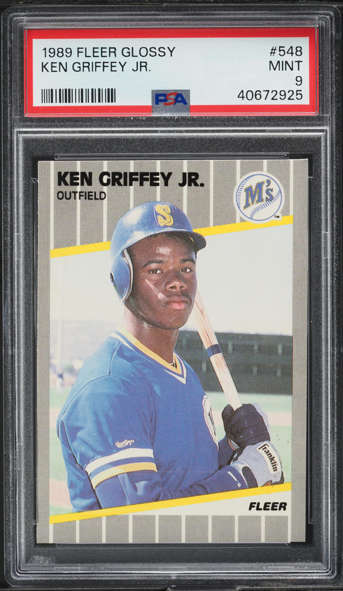 1989 Fleer Glossy Ken Griffey Jr. ROOKIE #548 PSA 9 MINT