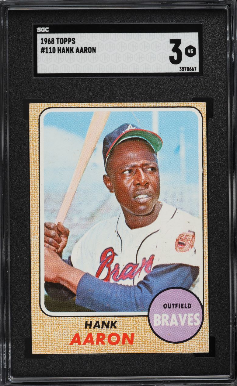 1968 Topps Hank Aaron #110 SGC 3 VG