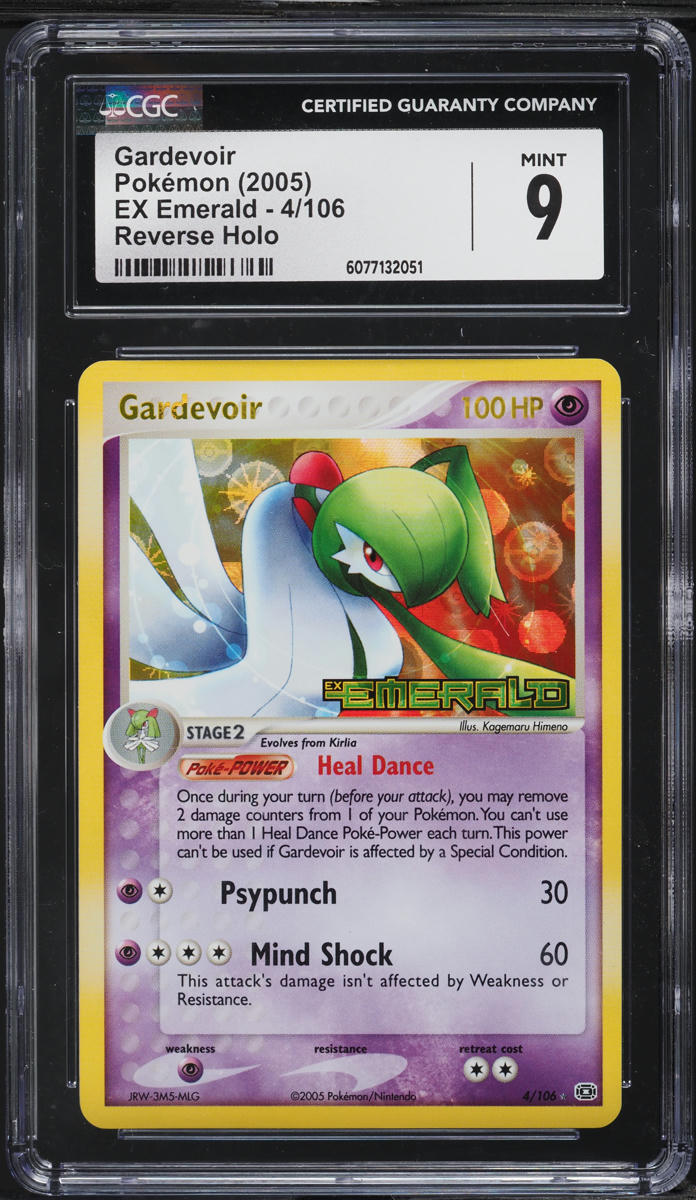 2005 Pokemon EX Emerald Reverse Holo Gardevoir #4 CGC 9 MINT