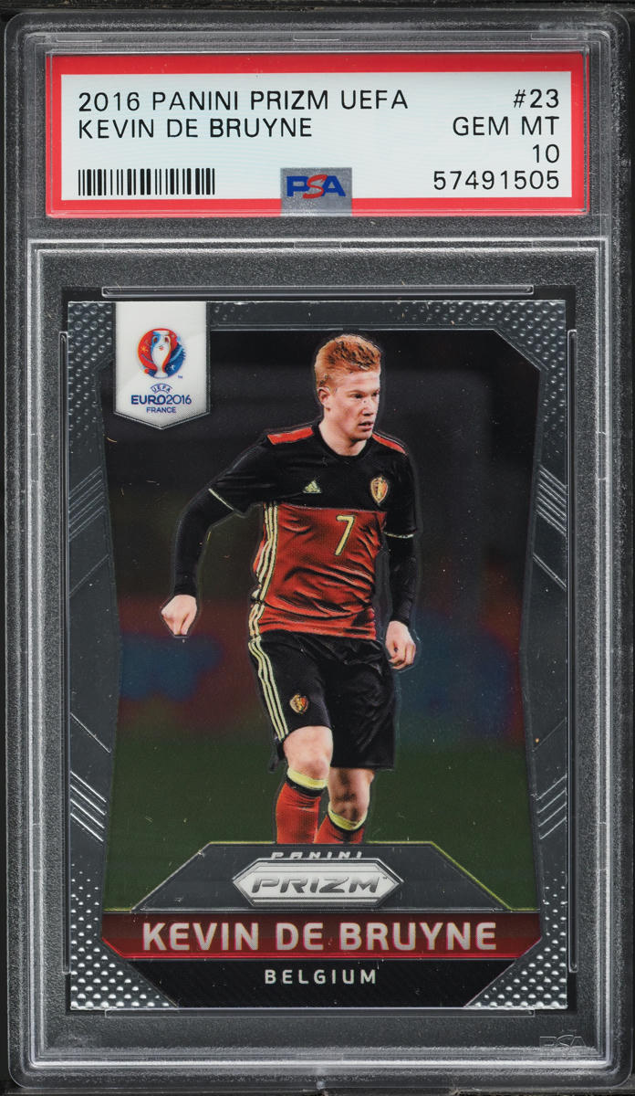 2016 Panini Prizm UEFA Kevin De Bruyne ROOKIE #23 PSA 10 GEM MINT
