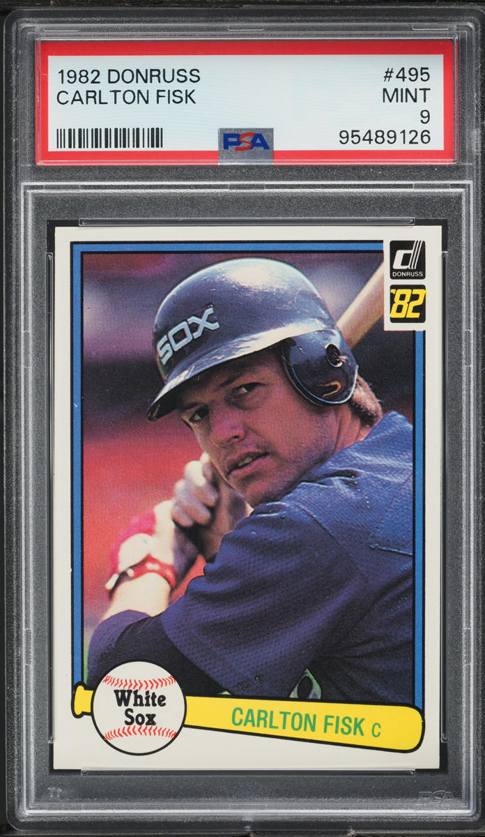 1982 Donruss Carlton Fisk #495 PSA 9 MINT