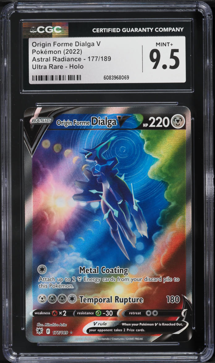 2022 Pokemon SWSH Astral Radiance Alt Art Origin Forme Dialga V #177 CGC 9.5