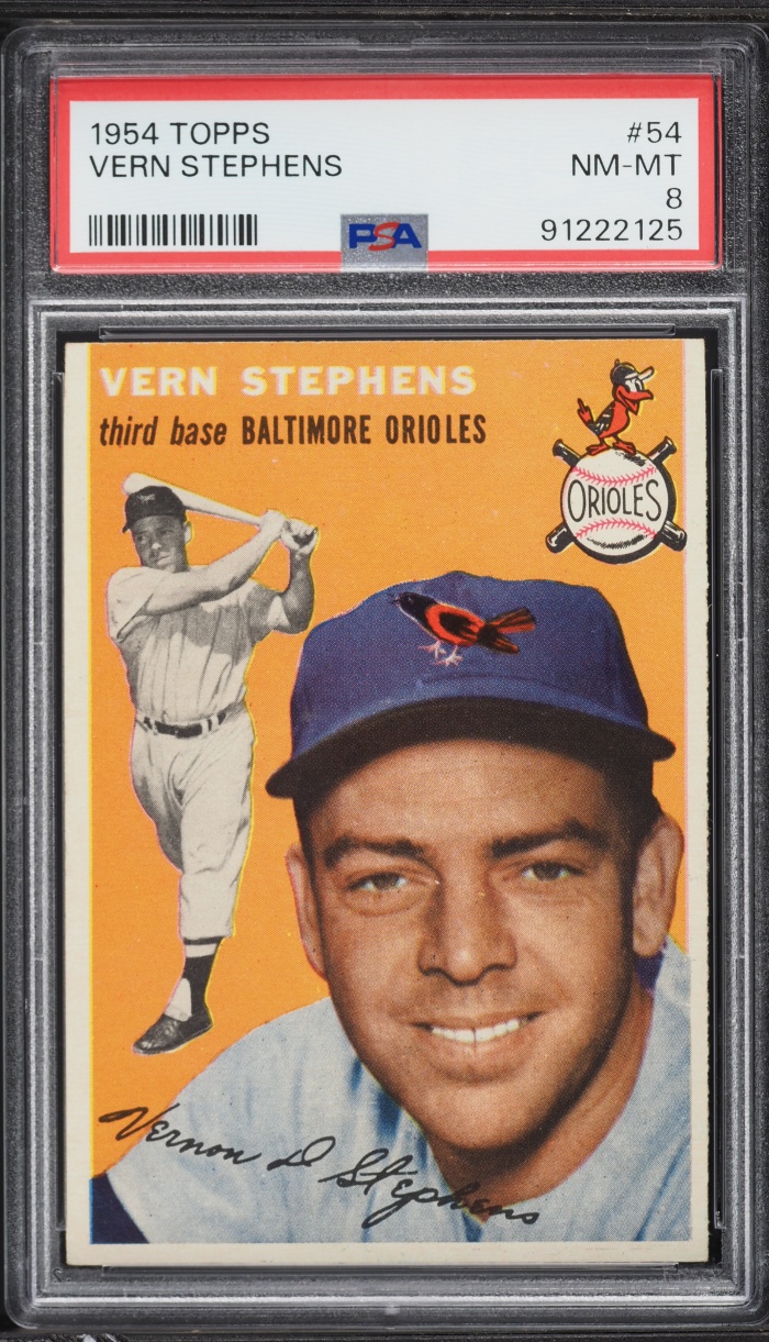 1954 Topps Vern Stephens #54 PSA 8 NM-MT