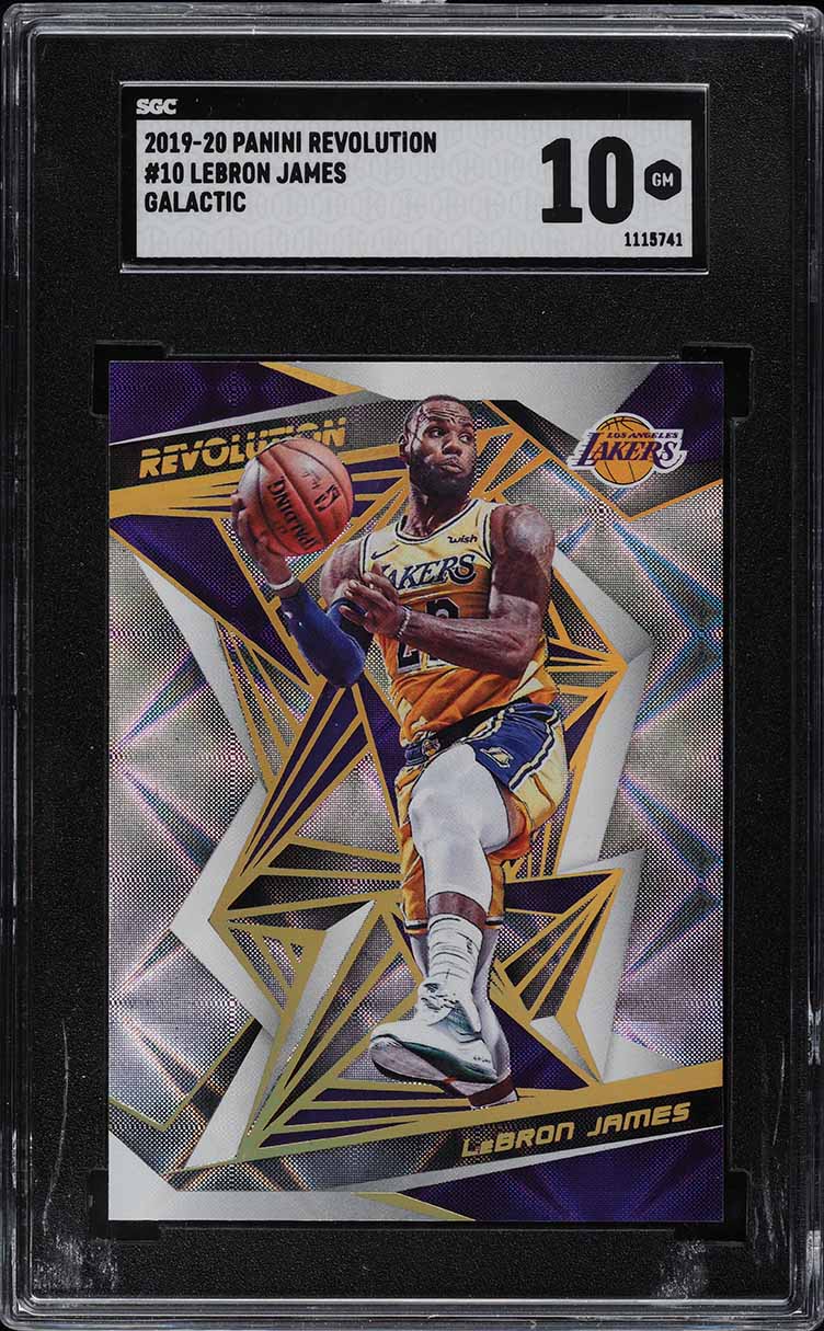 2019 Panini Revolution Galactic SSP LeBron James #10 SGC 10 GEM MINT