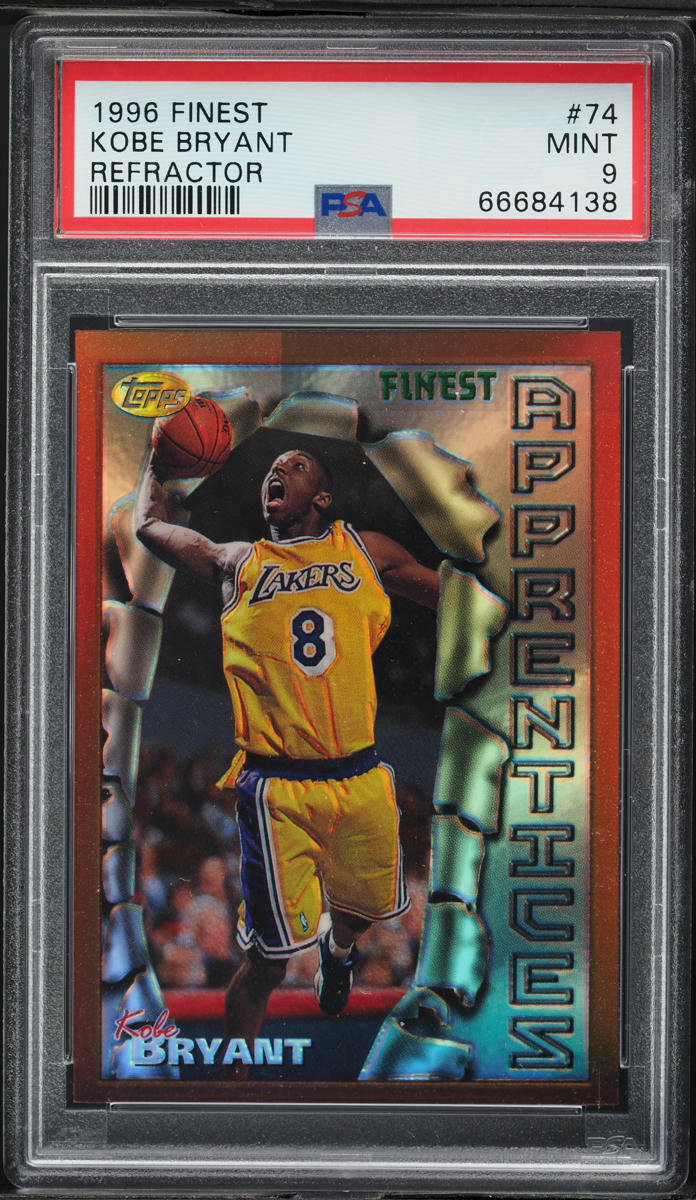 1996 Finest Refractor Kobe Bryant ROOKIE #74 PSA 9 MINT