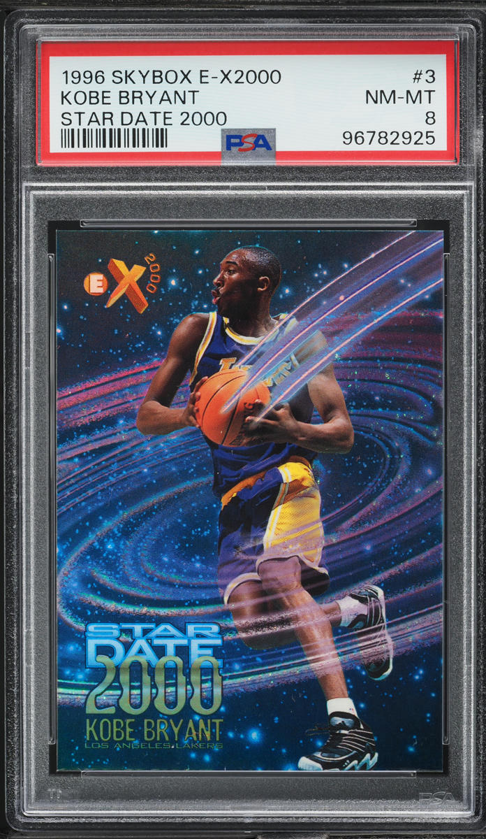 1996 Skybox E-X2000 Star Date 2000 Kobe Bryant ROOKIE #3 PSA 8 NM-MT