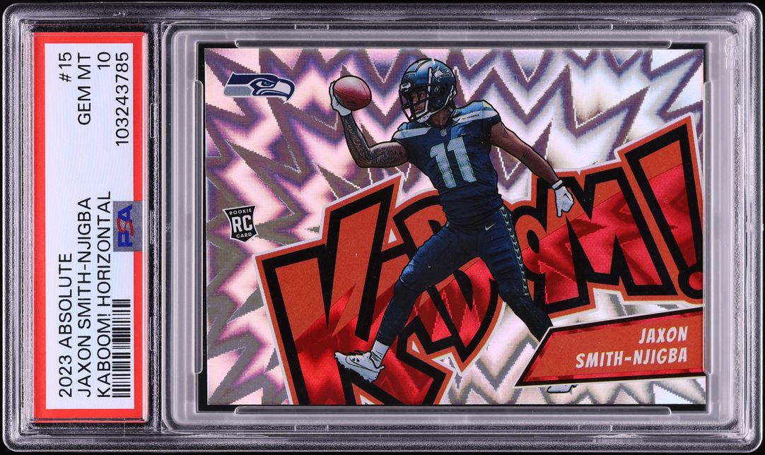 2023 Absolute Kaboom! Horizontal Jaxon Smith-Njigba ROOKIE #15 PSA 10 GEM MINT