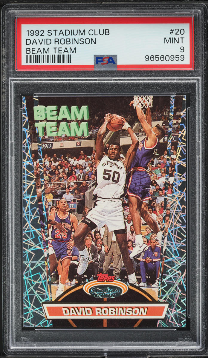 1992 Stadium Club Beam Team David Robinson #20 PSA 9 MINT