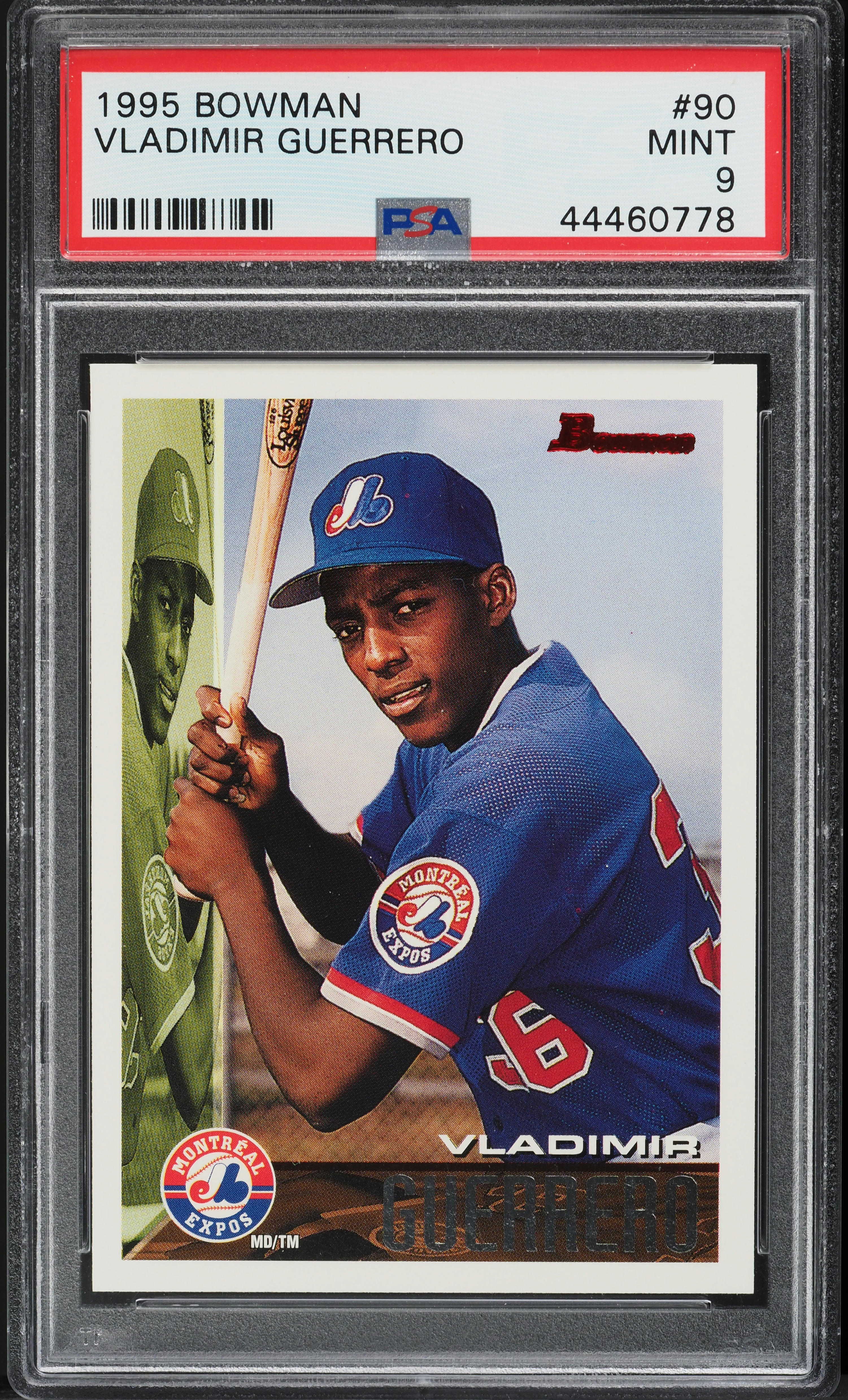 1995 Bowman Vladimir Guerrero ROOKIE #90 PSA 9 MINT