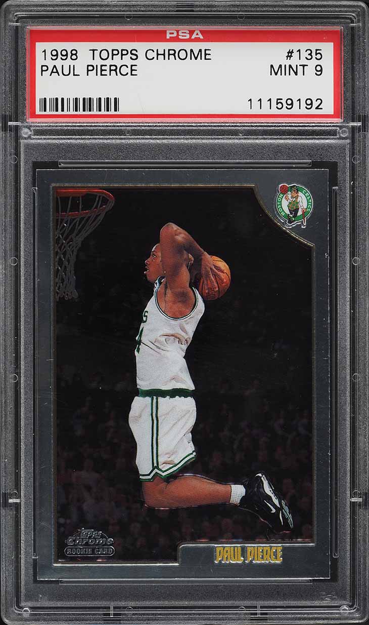 1998 Topps Chrome Paul Pierce ROOKIE #135 PSA 9 MINT