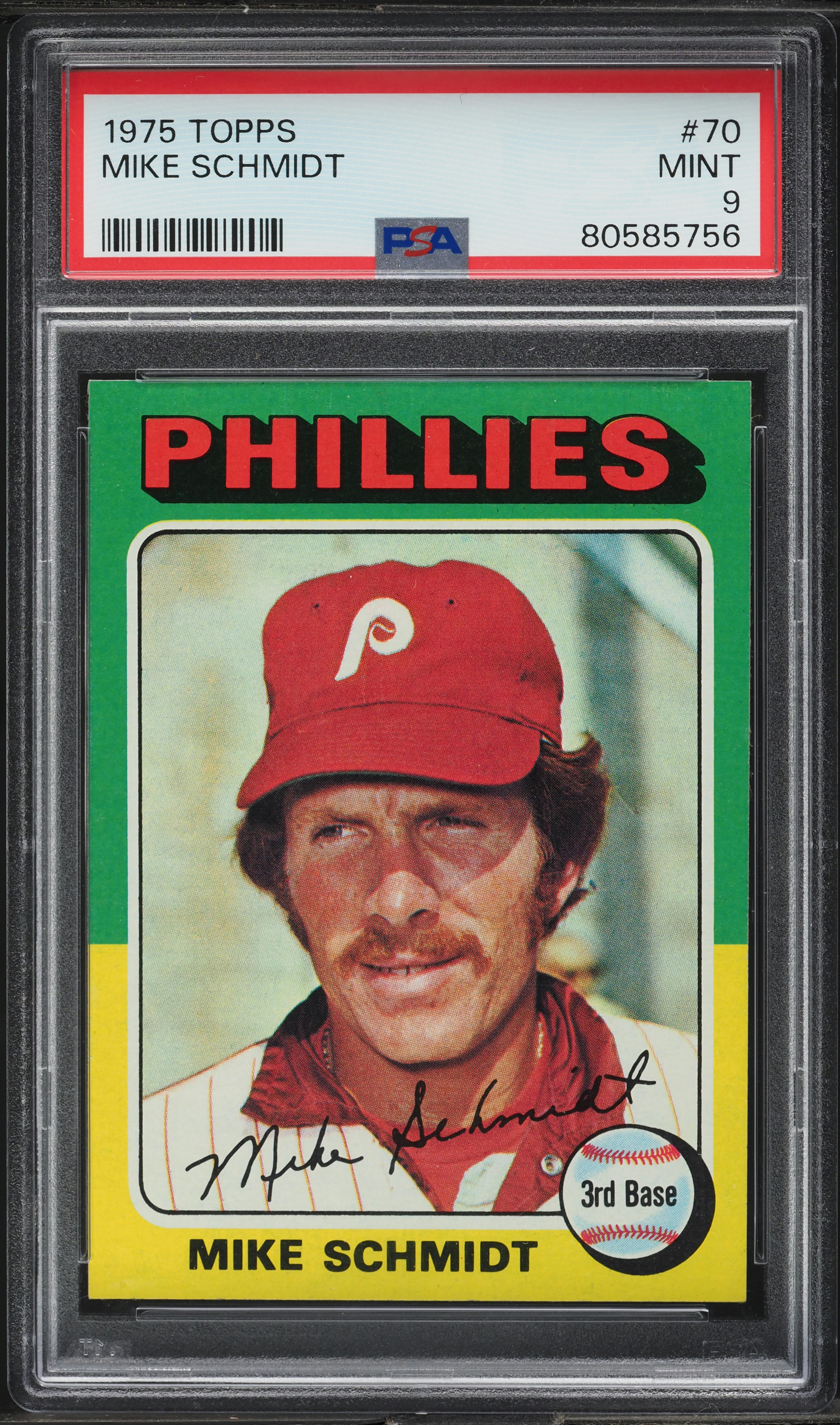 1975 Topps Mike Schmidt #70 PSA 9 MINT (PWCC-E)