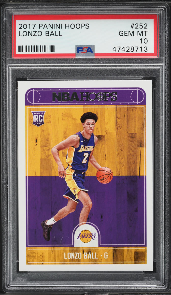 2017 Hoops Lonzo Ball ROOKIE #252 PSA 10 GEM MINT