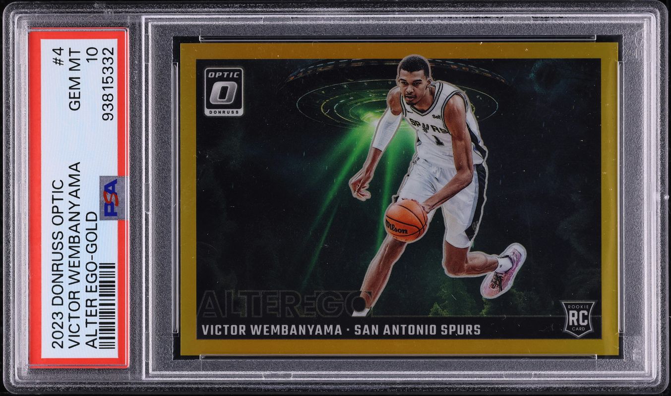 2023 Donruss Optic Alter Ego Gold Victor Wembanyama ROOKIE /10 #4 PSA 10 GEM