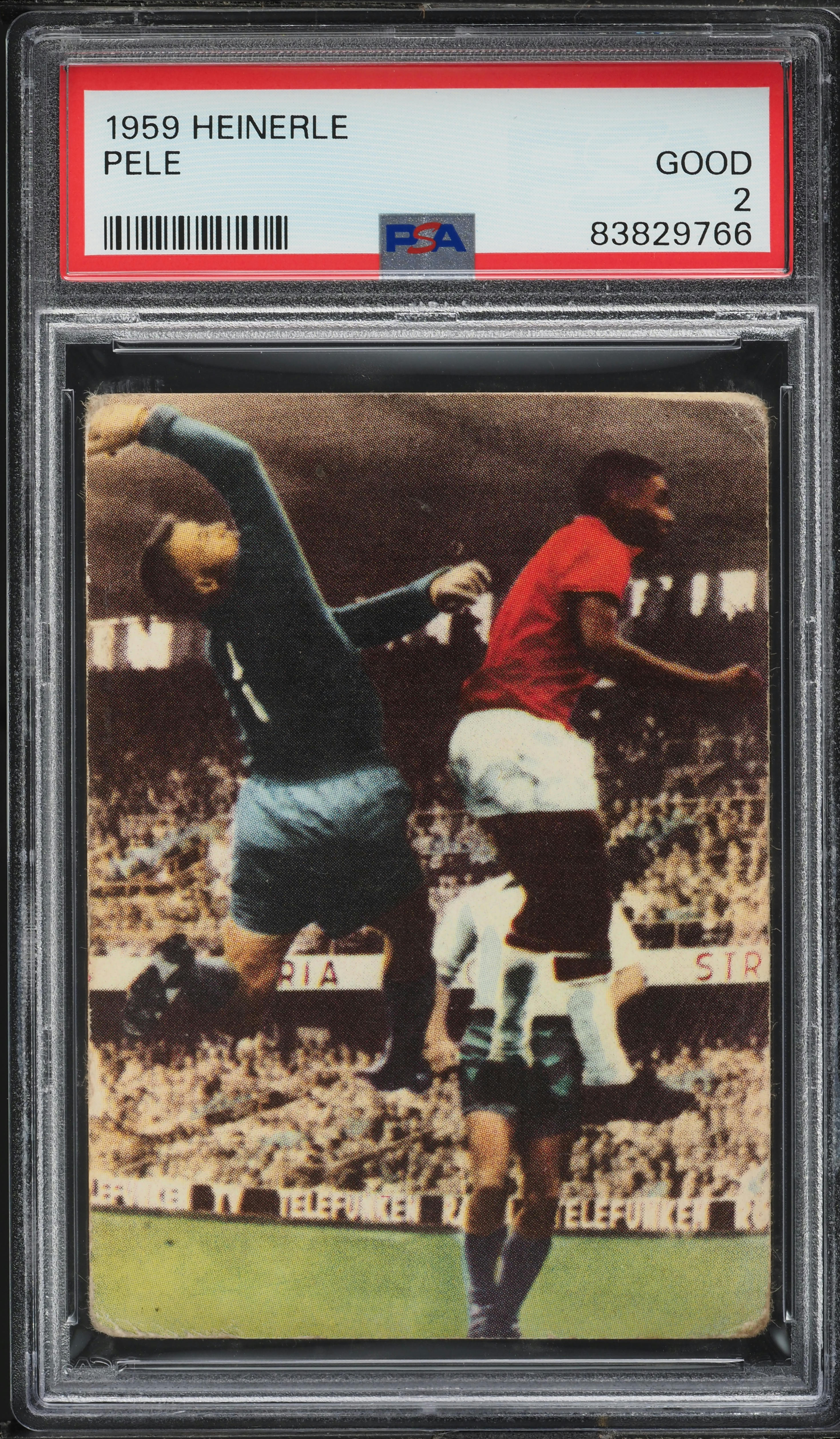 1959 Heinerle Soccer Pele ROOKIE PSA 2 GD