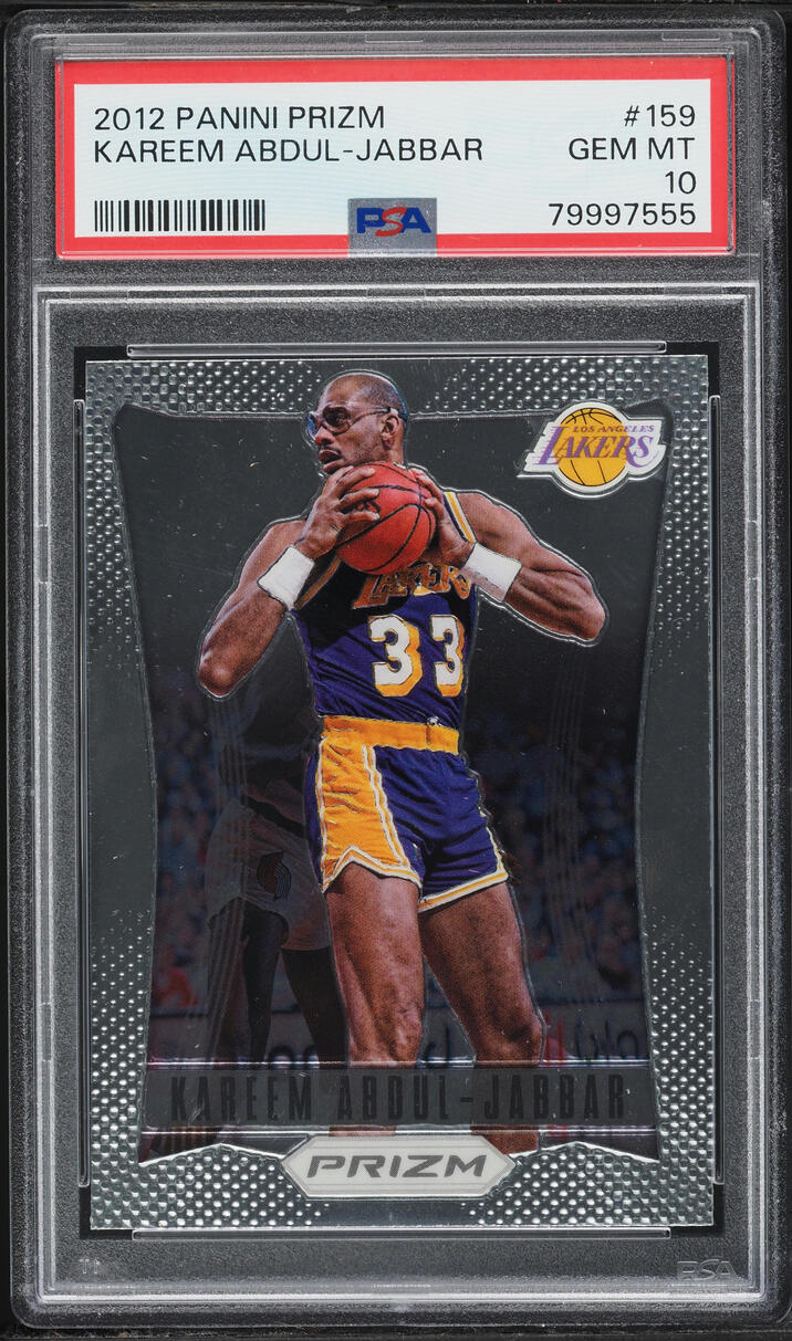 2012 Panini Prizm Kareem Abdul-Jabbar #159 PSA 10 GEM MINT