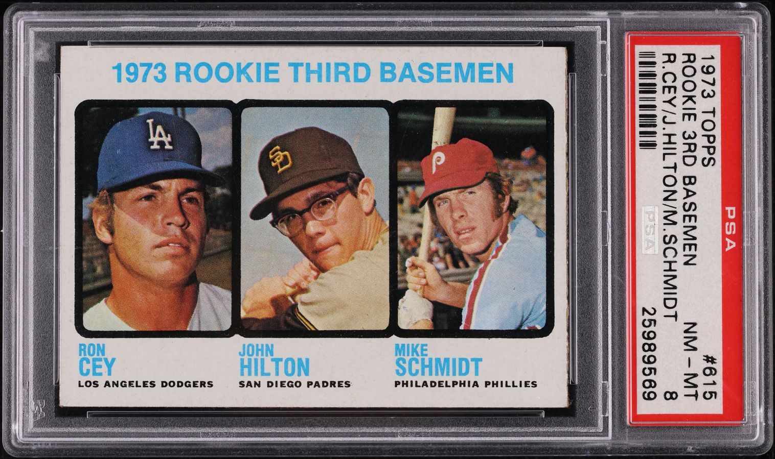 1973 Topps Mike Schmidt ROOKIE #615 PSA 8 NM-MT
