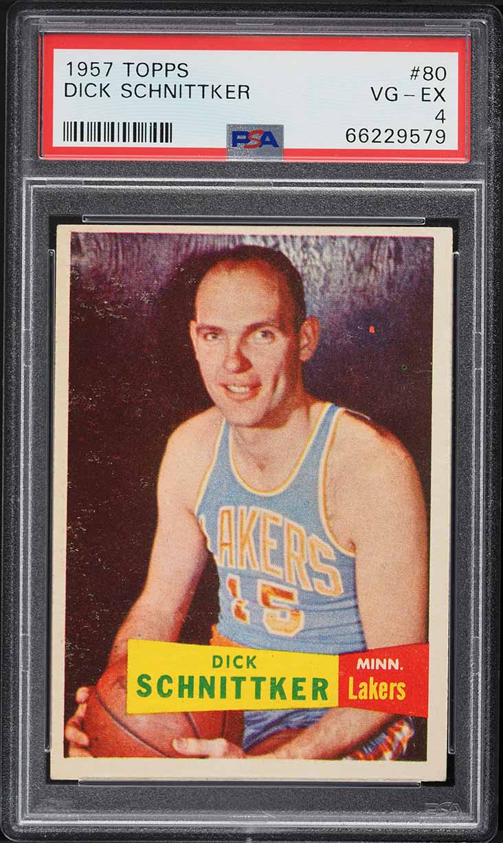 1957 Topps Basketball Dick Schnittker #80 PSA 4 VGEX