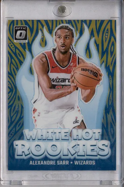 2024-25 Panini Donruss Optic White Hot Rookies Gold #14 Alexandre Sarr RC /10