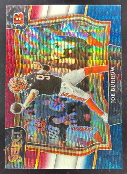 2022 Panini Select Tri Color Prizm #446 Joe Burrow Field /75
