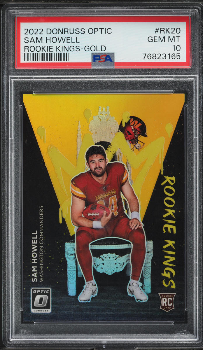 2022 Donruss Optic Rookie Kings Gold Sam Howell ROOKIE /10 #RK20 PSA 10 GEM MINT