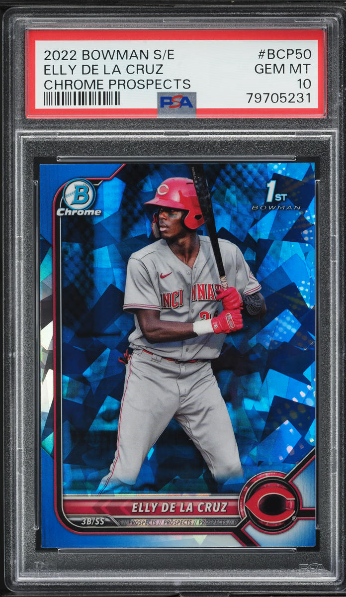 2022 Bowman Chrome Sapphire Elly De La Cruz PROSPECT #BCP-50 PSA 10 GEM MINT